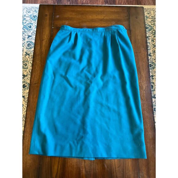 Pendleton Dresses & Skirts - Vintage Pendleton Blue Wool Midi Lined Pencil Skirt14 Business Office